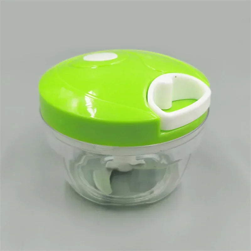 Mini Manual Food Chopper β Portable Garlic Cutter, Vegetable & Meat Mincer with Pull Cord