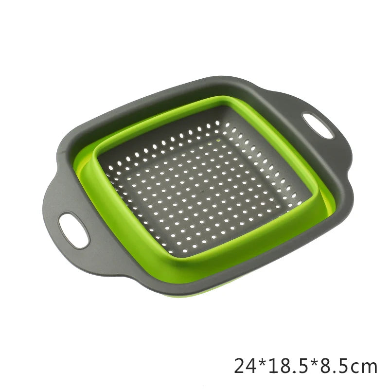 Collapsible Vegetable Washing Basket β Foldable Kitchen Colander & Fruit Strainer