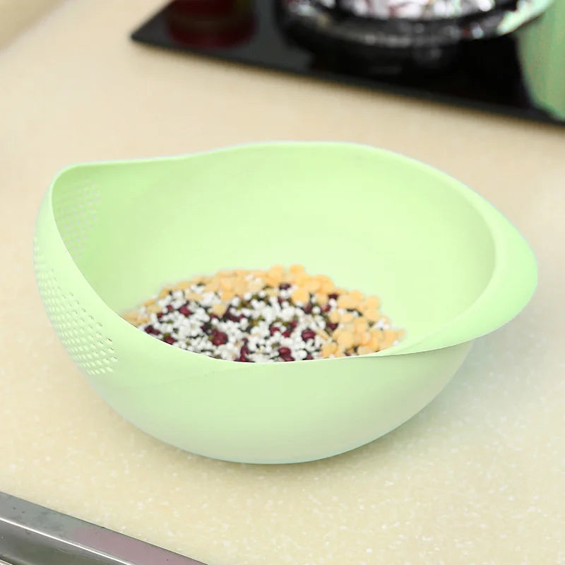 Multi-Function Rice Washer & Drain Basket β Kitchen Colander for Rice, Fruits & Vegetables