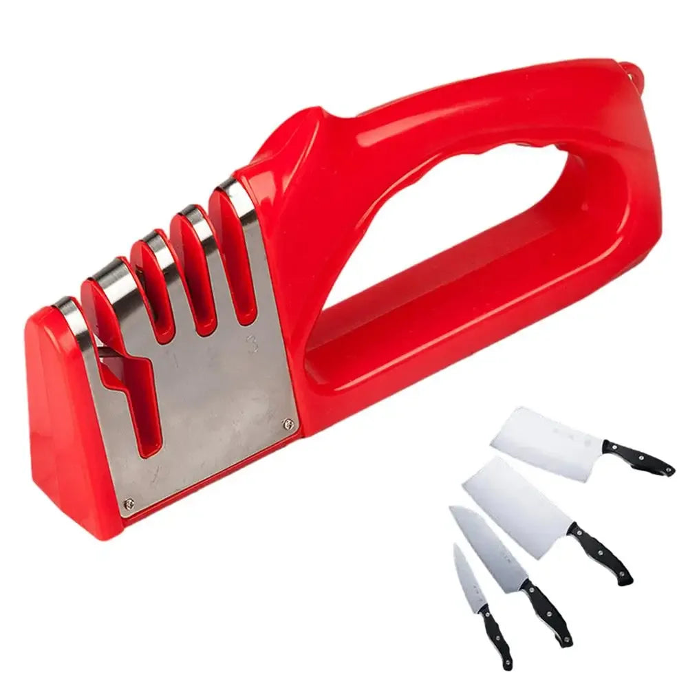 Kitchen Knife Sharpener 4-Stage β Non-Slip Professional Sharpening Tool