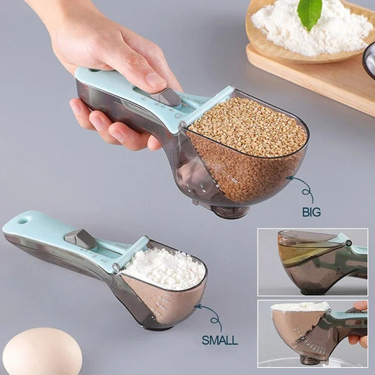 Adjustable Measuring Spoon with Scale – Precision Kitchen Tool for Baking & Cooking