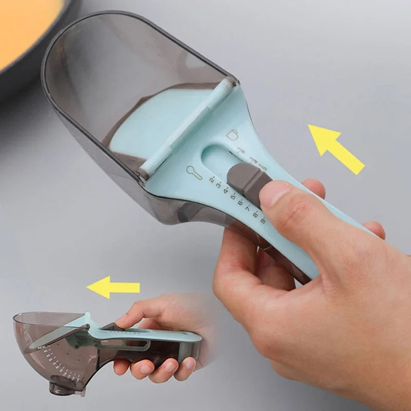 Adjustable Measuring Spoon with Scale – Precision Kitchen Tool for Baking & Cooking