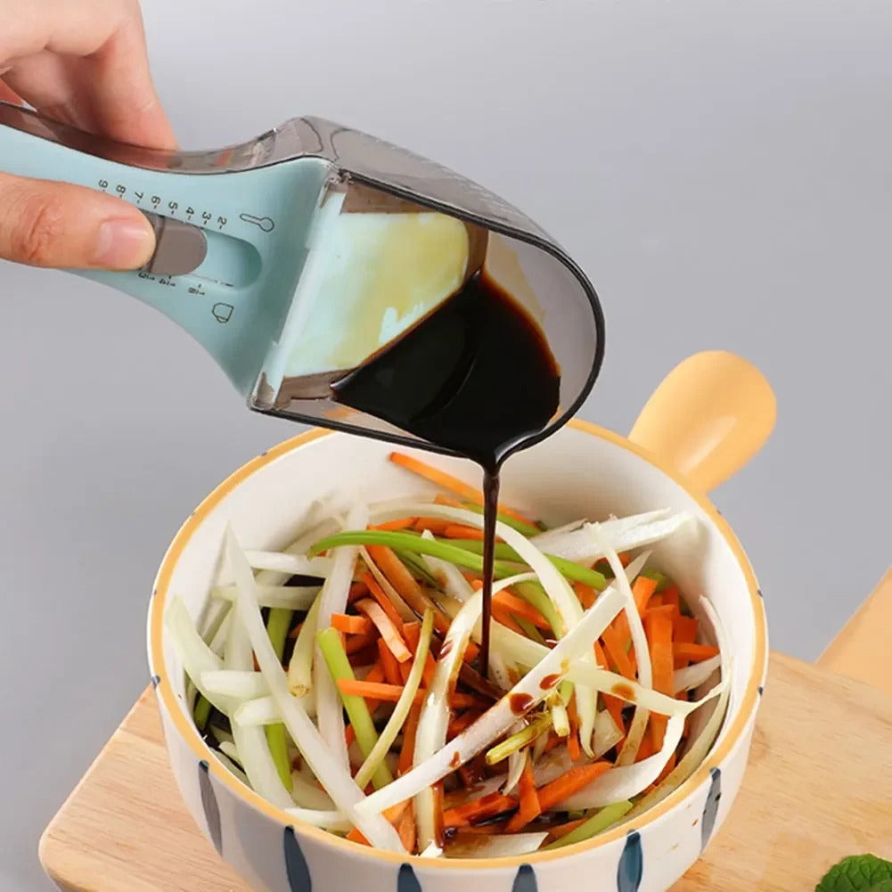 Adjustable Measuring Spoon with Scale – Precision Kitchen Tool for Baking & Cooking