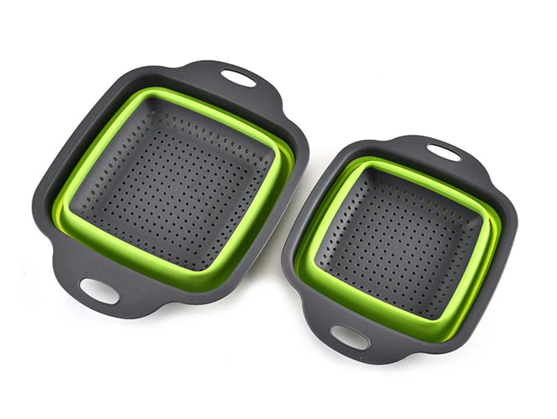 Collapsible Vegetable Washing Basket – Foldable Kitchen Colander & Fruit Strainer