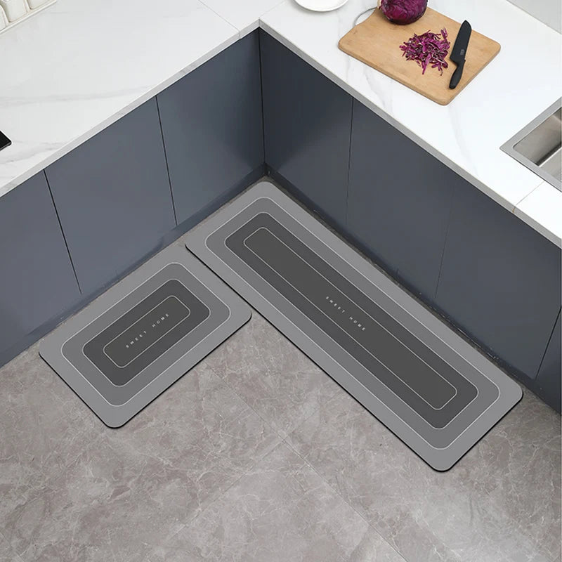 Waterproof Anti-Slip Kitchen Floor Mat – Absorbent Non-Skid Door & Entryway Rug