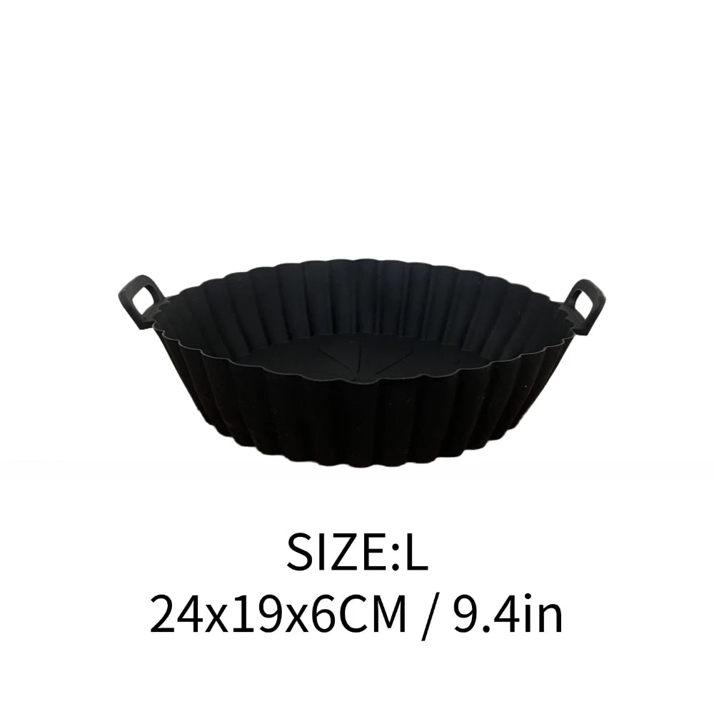 Reusable Silicone Air Fryer Liner – Non-Stick Baking Basket for Air Fryer & Oven
