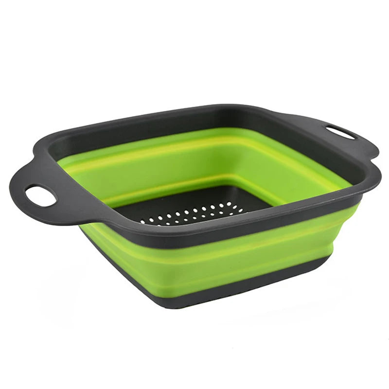 Collapsible Vegetable Washing Basket – Foldable Kitchen Colander & Fruit Strainer