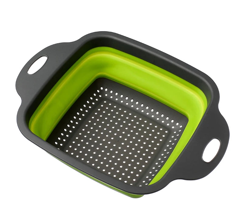 Collapsible Vegetable Washing Basket – Foldable Kitchen Colander & Fruit Strainer