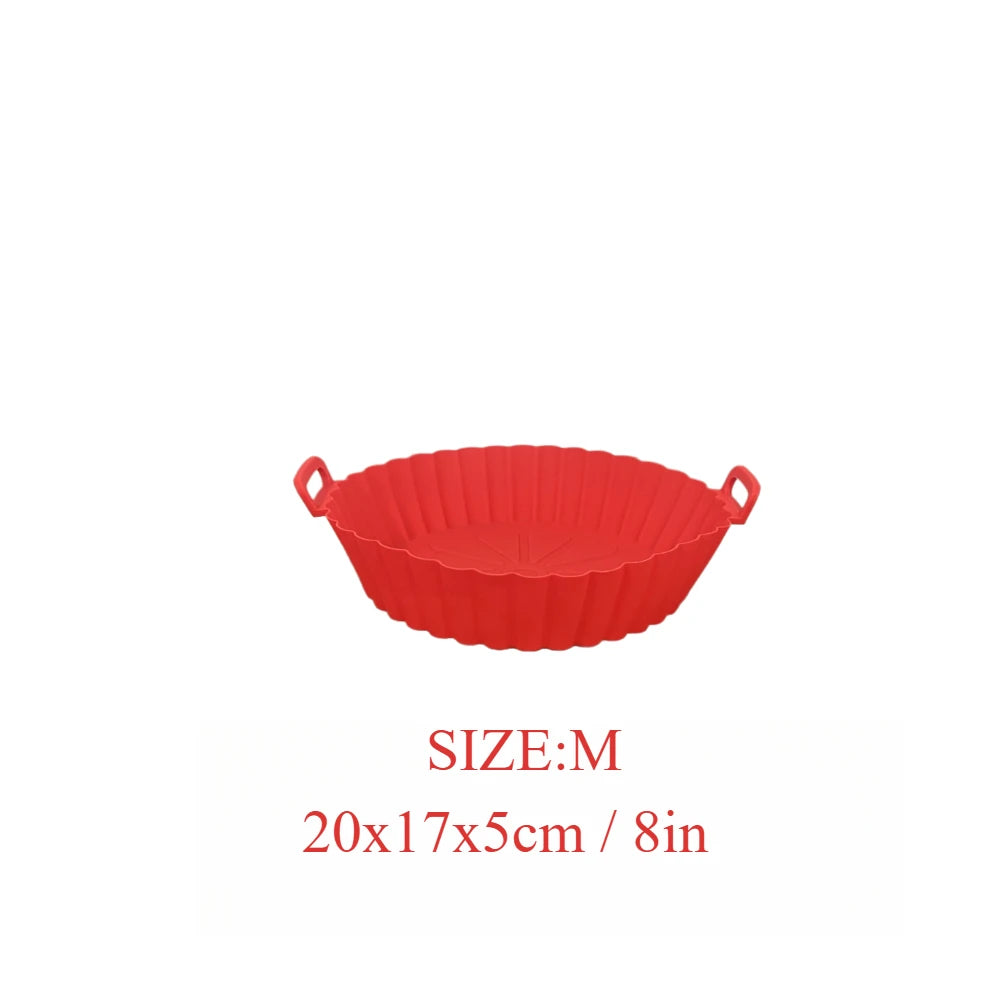 Reusable Silicone Air Fryer Liner – Non-Stick Baking Basket for Air Fryer & Oven