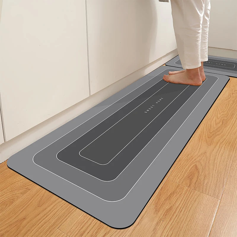 Waterproof Anti-Slip Kitchen Floor Mat – Absorbent Non-Skid Door & Entryway Rug