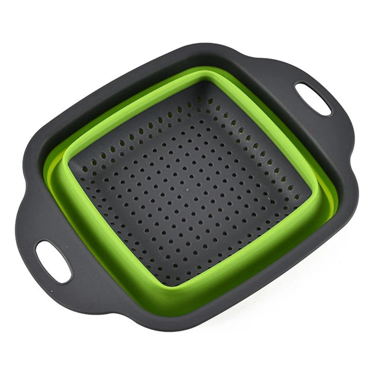 Collapsible Vegetable Washing Basket – Foldable Kitchen Colander & Fruit Strainer