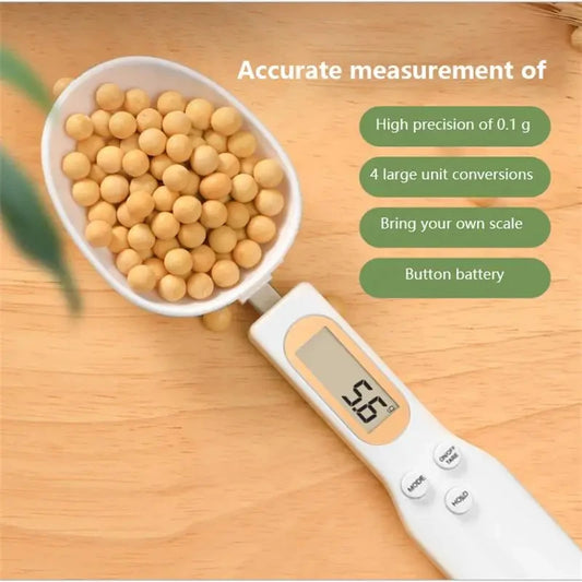 Digital Measuring Spoon Scale – LCD Kitchen Scale for Precise Coffee & Baking Measurements