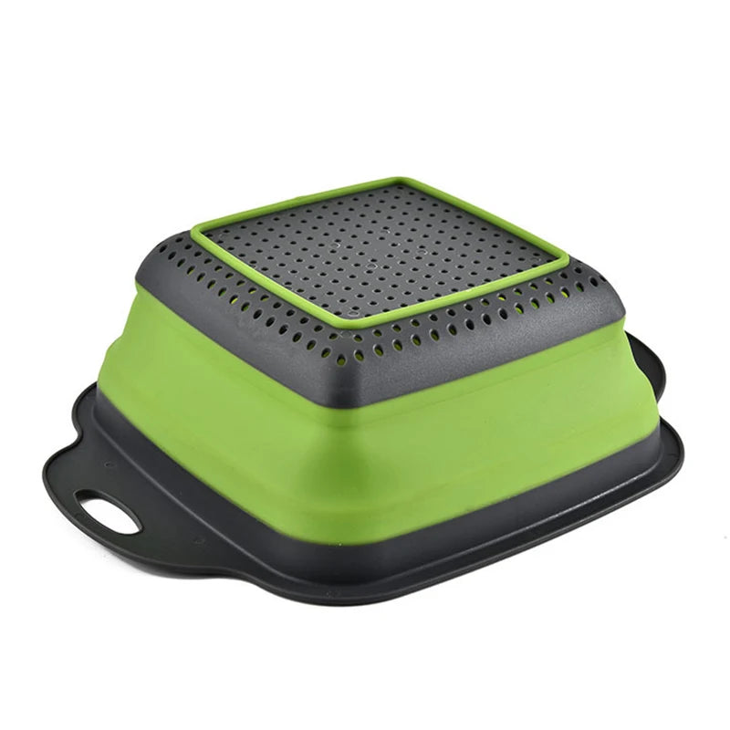 Collapsible Vegetable Washing Basket – Foldable Kitchen Colander & Fruit Strainer