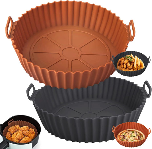 Reusable Silicone Air Fryer Liner – Non-Stick Baking Basket for Air Fryer & Oven