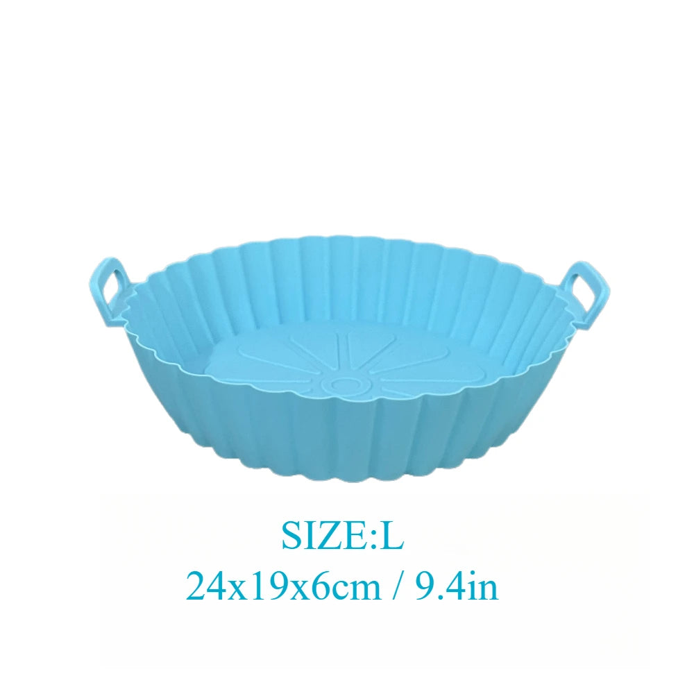 Reusable Silicone Air Fryer Liner – Non-Stick Baking Basket for Air Fryer & Oven